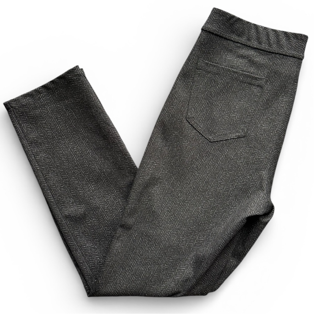 Max Studio Grey Herringbone Ponte Pant